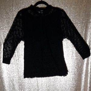 Beautiful black lace design top by alfani